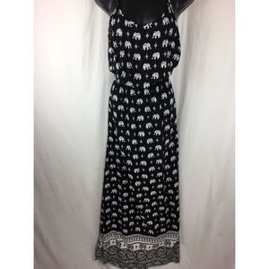 Forever 21 Elephant Print Dress Size M EP9